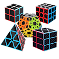 Pikkukuva 1 / 5: Hiilikuitu Tarra Rubikin Kuutio Sarja, Sopiva, Hot Wheels Rubikin Kuutio 5-Osainen Sarja