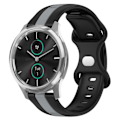 Miniatyrbillede 1 af 4: Silikoneurrem til Garminmove Luxe Black Grey