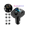 Miniatyrbillede 5 af 5: Bluetooth Bil FM Transmitter Trådløs Bluetooth 5.0 Bilradio Adapter Bilsæt med Håndfri Opkald USB-porte Support