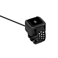 Pikkukuva 5 / 5: Musta USB-pikalatauslaturi, latauskaapeli, teline, telakka, latausasema Fitbit Versa 2:lle, älykellolisävarusteille