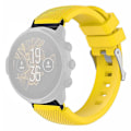 Pikkukuva 1 / 4: 24mm Twill Texture Silikonihihna Suunto Spartan Sport Wrist Hr Baro / Suunto 7 -kellolle Yellow