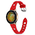 Miniatyrbillede 2 af 4: Til Garmin Venu 2 Plus/Samsung Galaxy Watch4 Watch Band 20mm Circle Design Udskiftningsrem Red, Red E Samsung Galaxy Watch A