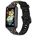 Pikkukuva 4 / 5: Huawei Band 7:lle suunniteltu silikoniranneke Black, Black A Huawei Band 7