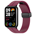 Miniatyrbillede 3 af 3: Silikone urrem til Xiaomi Smart Band 8 Pro, med magnetisk foldelås Wine Red