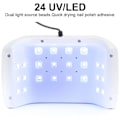 Pikkukuva 3 / 5: 24 Led Kynsilamppu, Uv Led Kynsikuivain Geelikynsilakalle, 3 Ajastinasetusta Pinkki