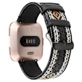 Miniatyrbillede 2 af 5: Til Fitbit Versa etnisk stil ægte læderurrem LEQ Retro