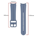 Pikkukuva 5 / 5: Sport silikonihihna Samsung Galaxy Watch 5/4 44mm 40mm rannekoru Galaxy Watch 5 Pro 45mm/4 Classic 46mm 42mm ranneke galaxy watch 5 40mm official Black