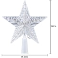 Miniatyrbild 3 av 4: Flerfärgad Christmas Tree Topper Lätt batteridriven Tree Topper för jul