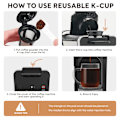 Miniatyrbillede 3 af 5: Kaffefilter, 4-pak genanvendelig til Ninja Dual Brew Pro Cfp301 Cfp201