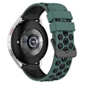 Pikkukuva 1 / 5: Samsungin, Huawein, Huamin, Garminin, Polarin kellohihna 22 mm:n kellohihna useilla pyöreillä rei'illä Olive Green Black B Garmin Forerunner 255