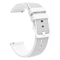 Miniatyrbilde 2 av 5: 18mm Rutete Silikonurrem for Garmin Venu 3s / Forerunner 265s White