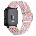 Miniatyrbillede 1 af 5: 20mm/22mm Rem For Amazfit Gts 4/2e/3/gts2 Mini/gtr 4/3/pro/gtr2/47mm/stratos Nylon Elastisk Urarmbånd Amazfit Bip Rem pink sand 20mm