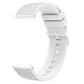 Miniatyrbilde 4 av 5: Rutete mønster 22mm stropper silikon klokkebånd for Samsung Gear S3 / Huami Amazfit Pace White