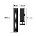 Miniatyrbild 3 av 5: Suunto 7 silikonarmband, lämplig för Suunto 9/9 Baro Spartan Sport ersättningsarmband White and black