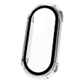 Miniatyrbild 1 av 5: För Mi-Band 8 PC Screen Protector Tempered Film+ Case All-inclusive Bumper-Shell Transparent