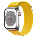 Miniatyrbilde 1 av 5: Alpine Loop Band For Apple Watch Strap 49mm 44mm 40mm 45mm 41mm 42mm 38mm 38 40 44 45 Mm Armbånd Iwatch Ultra Series 7 6 3 Se 8 38 40 41mm yellow