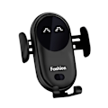 Miniatyrbilde 1 av 5: Automatisk bil trådløs lader Biltelefonholder Auto trådløs ladebrakett Intelligent infrarød sensor Black