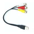 Miniatyrbilde 3 av 4: Usb til Rca-kabel Usb hann-til 3rca Rgb hunn-Av lydkabel omformerkabel Stereo lyd-videokabel