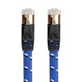 Miniatyrbilde 2 av 5: Nylon Cat 7 Ethernet-kabel, Cat7 Rj45 Network Patch-kabel Flat, 3m