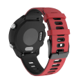 Miniatyrbillede 3 af 4: 20mm Universal tofarvet silikone urrem FFO til Garmin Vivoactive 3 / Venu Red Black