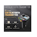 Pikkukuva 2 / 4: Bluetooth-sovitin Langaton Kaksois-USB Autolaturi Stereo MP3-soitin Värikkäät Valot FM-modulaattori Valkoinen