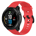 Miniatyrbillede 3 af 4: Til Garmin Forerunner 945/ 935 Udskiftning Rem Stål Spænde Tekstureret Silikone Urrem Red