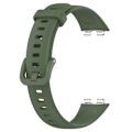 Miniatyrbillede 3 af 5: Reserveur urrem 24mm PU læder urrem til Huawei Band 8 Dark Geen
