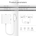 Miniatyrbillede 2 af 5: USB C til VGA-adapter, Type C til VGA-adapter kompatibel med Pro 2016/2017/2018, Air/ Pro 2018, Surface Book 2, Chromebook Pixel/ Xp