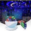 Miniatyrbillede 2 af 5: LED Natlampe Projektor, Rotation Stjerne Projektor Galaxy Lys, USB Børnelampe Loft Projektor Blå