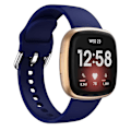 Miniatyrbilde 1 av 4: For Fitbit Versa 3 Silikon Watchband Dark Blue