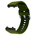 Miniatyrbillede 1 af 4: Til Huami Amazfit T-Rex 2 silikoneurrem justerbar håndledsrem med firkantet spændespænde Army Green