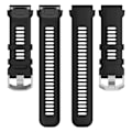 Miniatyrbillede 4 af 5: Silikoneurrem til Garmin MARQ/Approach S62/S60, udskiftningsurrem med honeycomb-tekstur Black