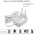 Miniatyrbild 3 av 5: 5 5.1V 5A Strömadapter PD 27W USB Typ C Laddare Strömadapter för 5 (EU-kontakt)