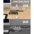 Miniatyrbillede 2 af 5: Optrækkeligt Telefon iwatch Opladerkabel, Opgraderet Multi 3 i 1 USB-oplader til Apple Watch Oplader+Lightning + Type C Kompatibel med iWatch