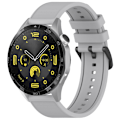Pikkukuva 4 / 5: Huawei Watch GT 4 / Garmin Venu 2 -kellolle 22 mm:n pehmeä silikoniranneke Light Grey