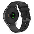 Pikkukuva 1 / 5: 18mm ruudullinen silikonihihna Garmin Venu 3s / Forerunner 265s -kellolle Black