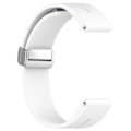 Miniatyrbilde 2 av 5: 22mm klokkearmbånd Silive spenne silikon armbånd for Garmin Fenix 7/forerunner 965/955/945/935 White