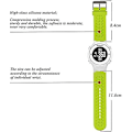Miniatyrbild 2 av 4: Mjukt silikonersättningsarmband för watch för Garmin Approach S2 / S4 Lime