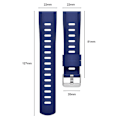 Miniatyrbillede 4 af 4: For Huawei Realme Samsung Xiaomi Smart Watch Silikonerem 22mm Rem Brown