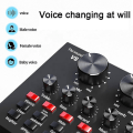 Miniatyrbillede 2 af 5: Professionelt indspilningsstudie Audio Interface Optagelse Ekstern Live Bm-800 Karaoke Mikrofon V8 Lydkort Kondensator Mikrofon