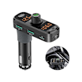 Miniatyrbilde 1 av 2: Multifunksjonell Bluetooth-mottaker for bil med hurtiglading, LED-bakgrunnsbelysning, svart