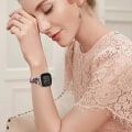 Miniatyrbild 5 av 5: För Fitbit Versa 3 / Sense Universal Rhombus Resin Watch Band YGG Tortoise Stone Flower