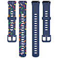 Miniatyrbillede 3 af 5: For Huawei Band 7 Spotted Wrist Band Replacement Silicone Watch Strap Blue, Midnight Blue F Huawei Band 7