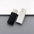 Miniatyrbild 3 av 5: Usb C/typ C-adapterladdare datakabelkonverter White