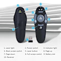 Miniatyrbillede 4 af 5: Usb Wireless Presenter Powerpoint Clicker Presentation Fjernbetjeningspen