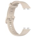 Miniatyrbillede 4 af 5: Reserveurrem 24mm PU læderurrem til Huawei Band 8 Ivory White