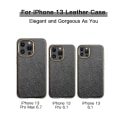 Miniatyrbillede 5 af 5: Beskyttelsesetui i læder iPhone 13 Black