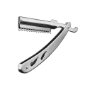 Miniatyrbillede 1 af 3: Mænds barberknive Dobbeltblade skægbarbermaskine i rustfrit stål Barberbarberkniv Mand Foldebarberkniv Udskiftelig barberkniv skægskraber