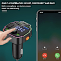 Pikkukuva 5 / 5: Auton Bluetooth FM-lähetin, Mp3-soitin, FM-lähetin, tukee TF-korttia ja USB-muistitikkua, kaksi USB-porttia