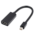 Miniatyrbillede 1 af 3: Mini Dp til HDMI Adapter Converter kompatibel med Macbook Air Pro, Microsoft Surface Pro 3 4, Mac Mini, skærm, projektor osv. Black